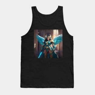 Warrior Of Avalon: Winged Guardian Of The Heavenly City Tank Top